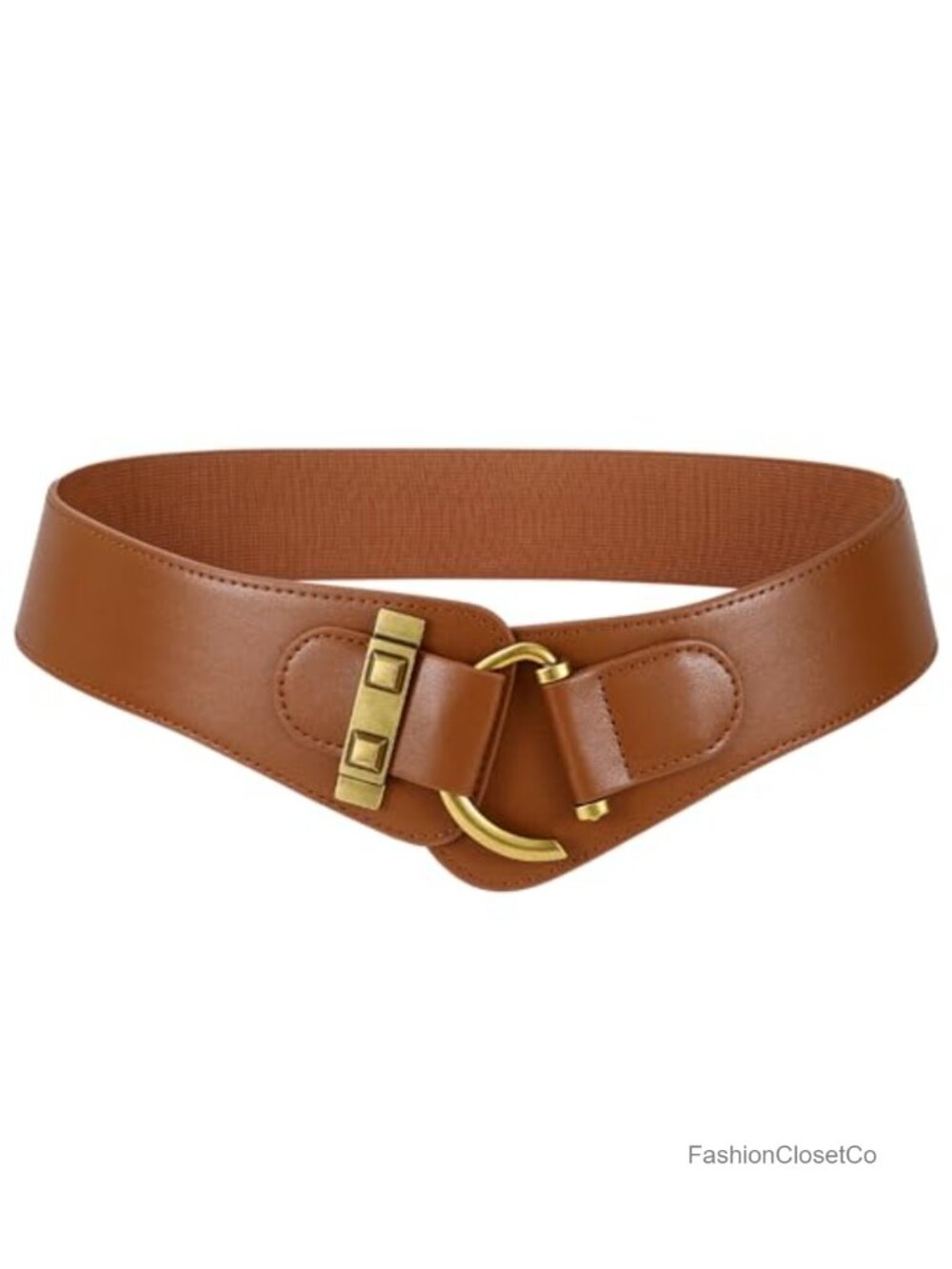 Women's Vintage Stretchy Wide Waist Belt Elastic Waistband for Dresses